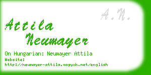 attila neumayer business card